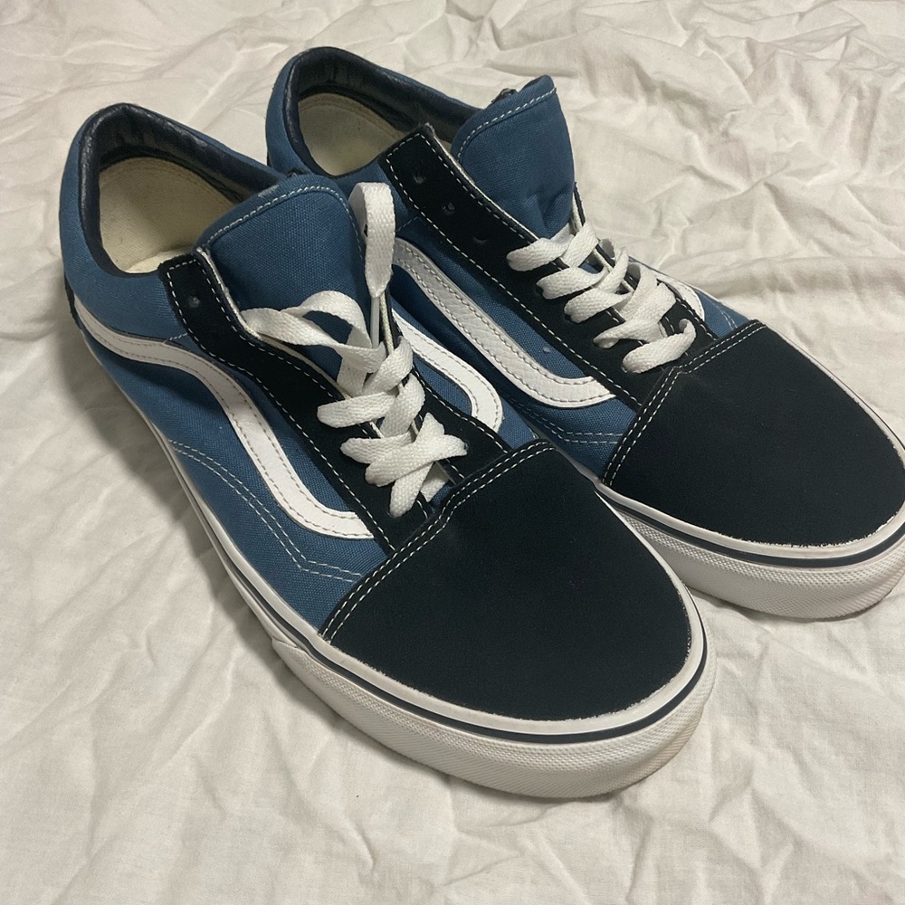 Vans Men's Black and Blue Sneakers